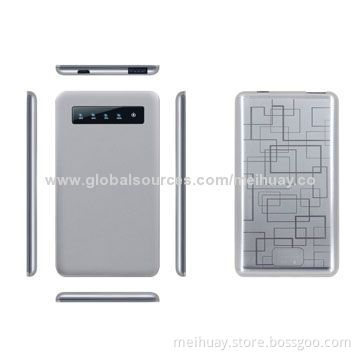 Slim Li-polymer Mobile Phone Batteries, 13000mAh, with Polymer Li-ion Battery Cell